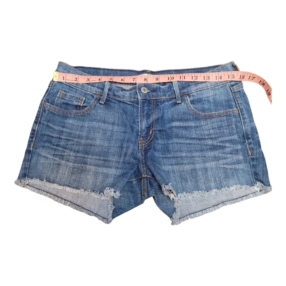 Old Navy Diva Cutoff Jean Shorts | Mid-Rise | Blue Wash Denim | Denim Shorts | 4